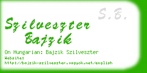 szilveszter bajzik business card